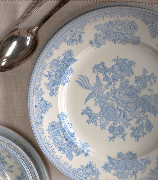 Blue British Plates: Various Sizes