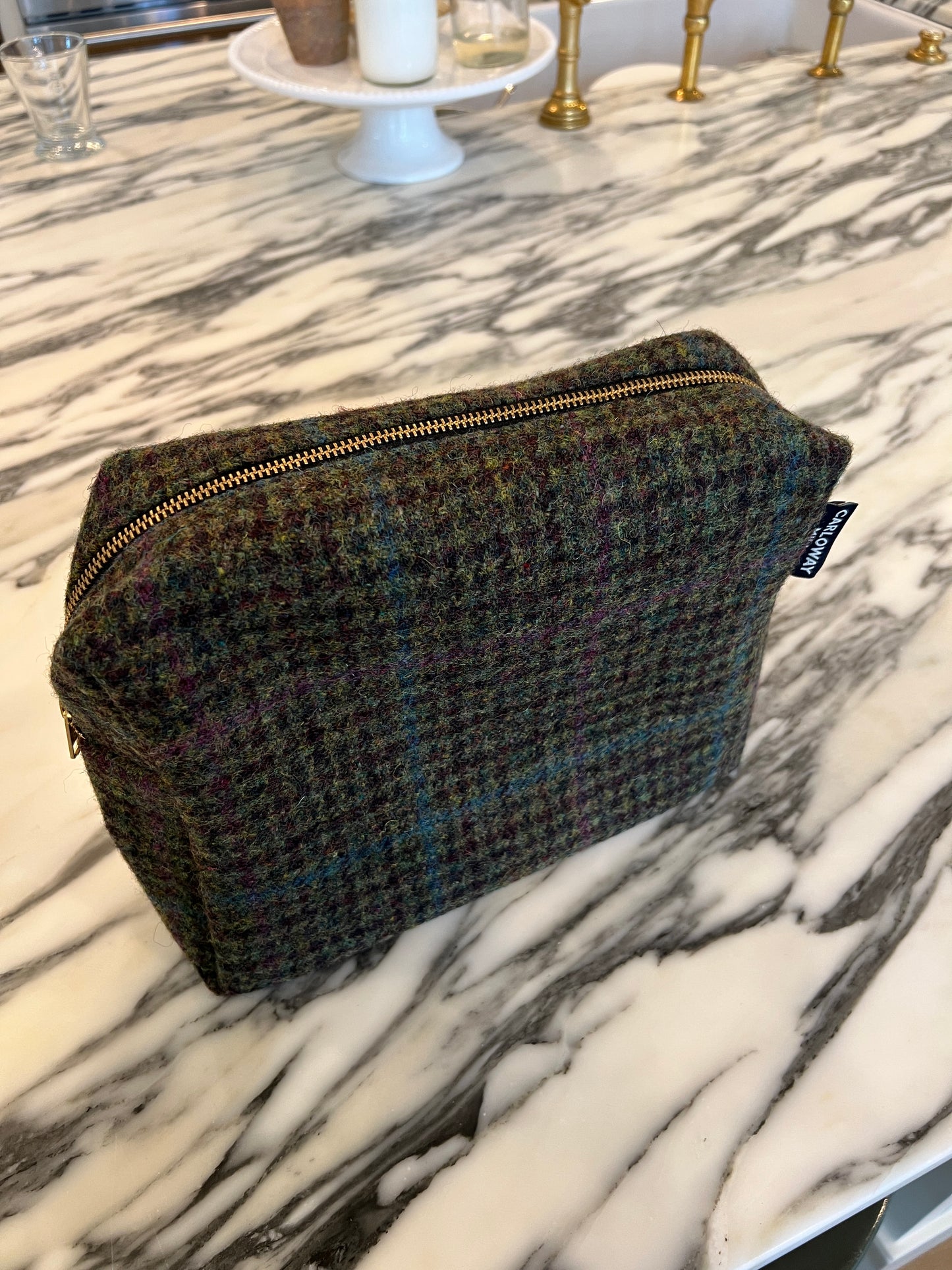 Harris Tweed Toiletries Bag