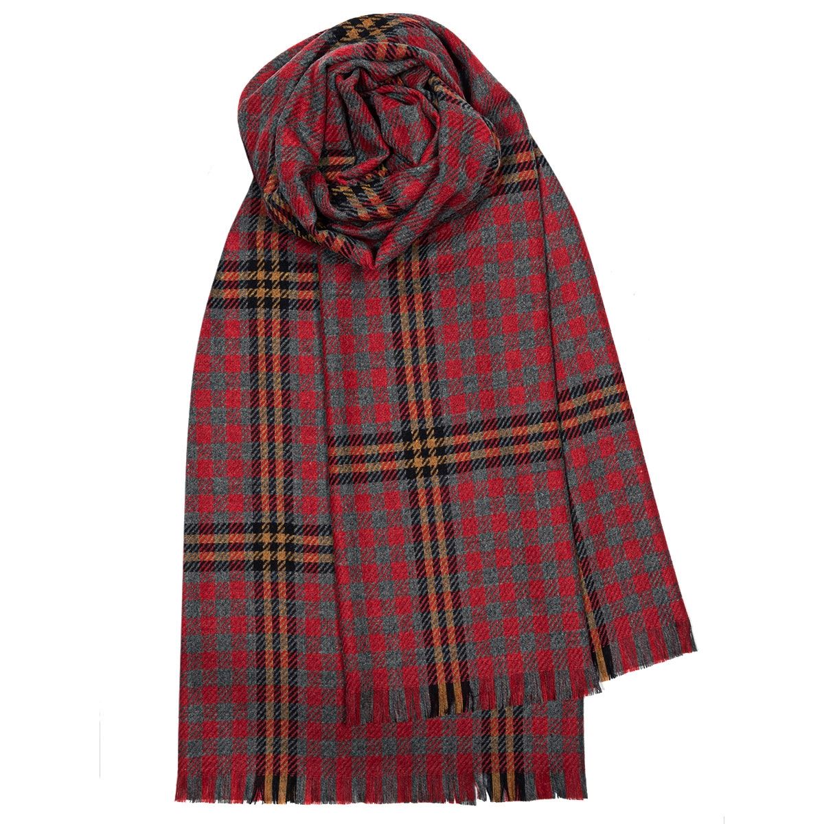Red Rose Wool Scarf