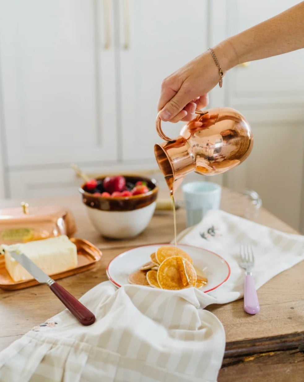 Copper Syrup Pourer