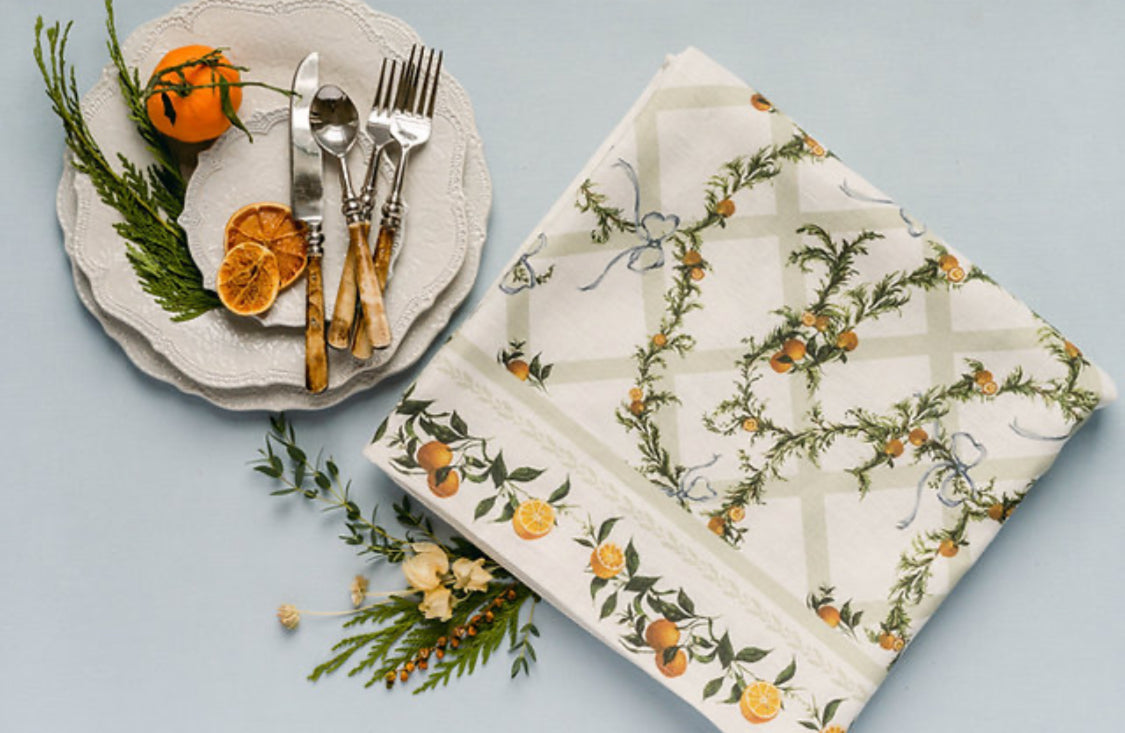 Clémentine Trellis Table Linen