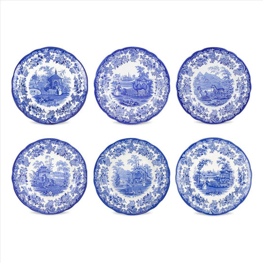 Blue Room Zoological Plates 10.5" (set of 6)