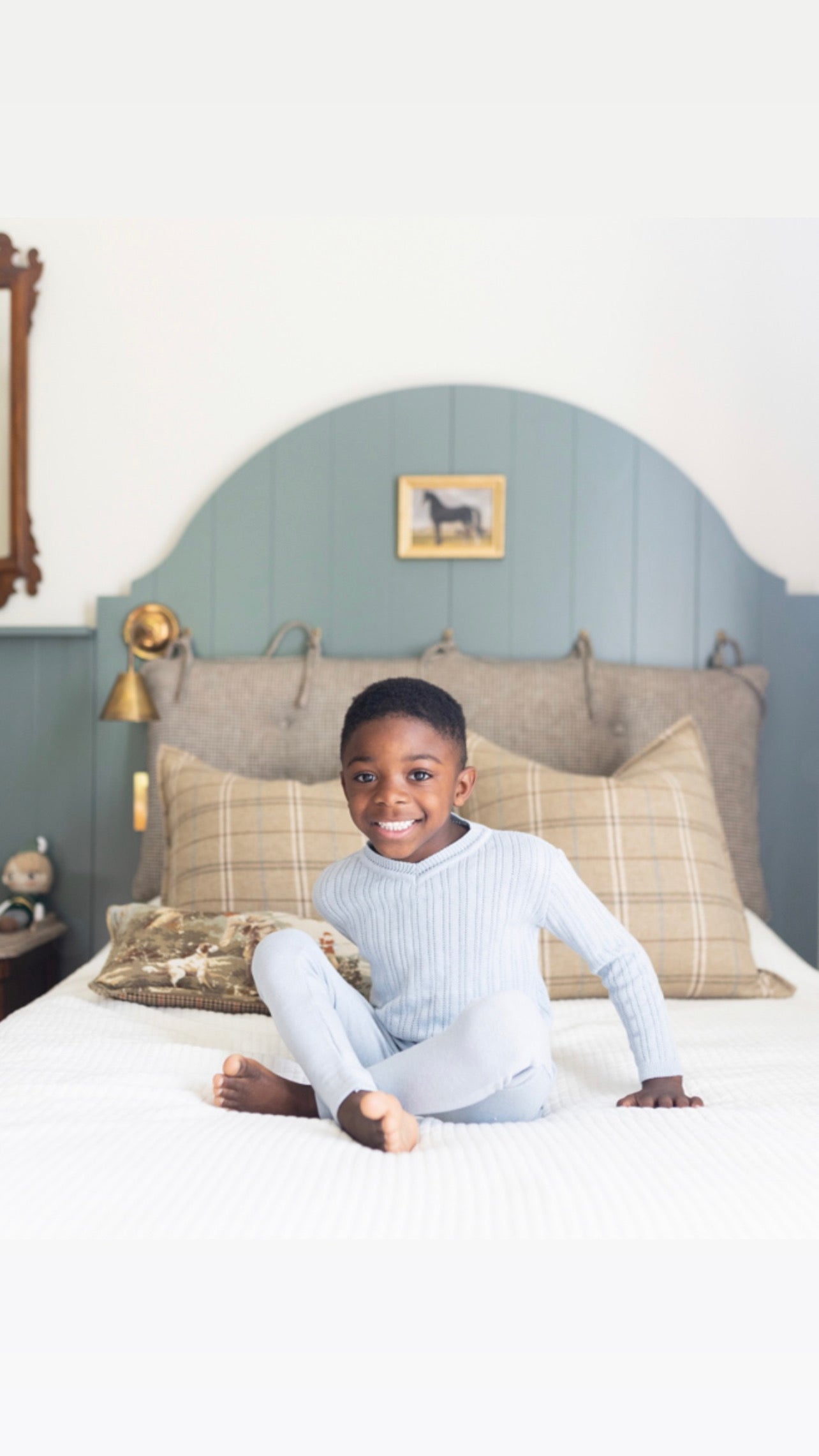 Plaid Pillows: Boys Bedroom