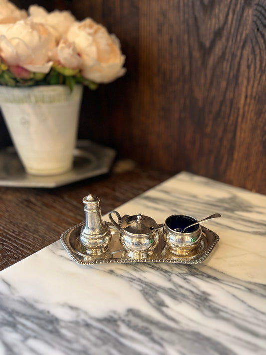 Silver Tea Condiment Set