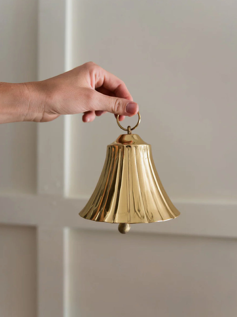 Scalloped Brass Bell