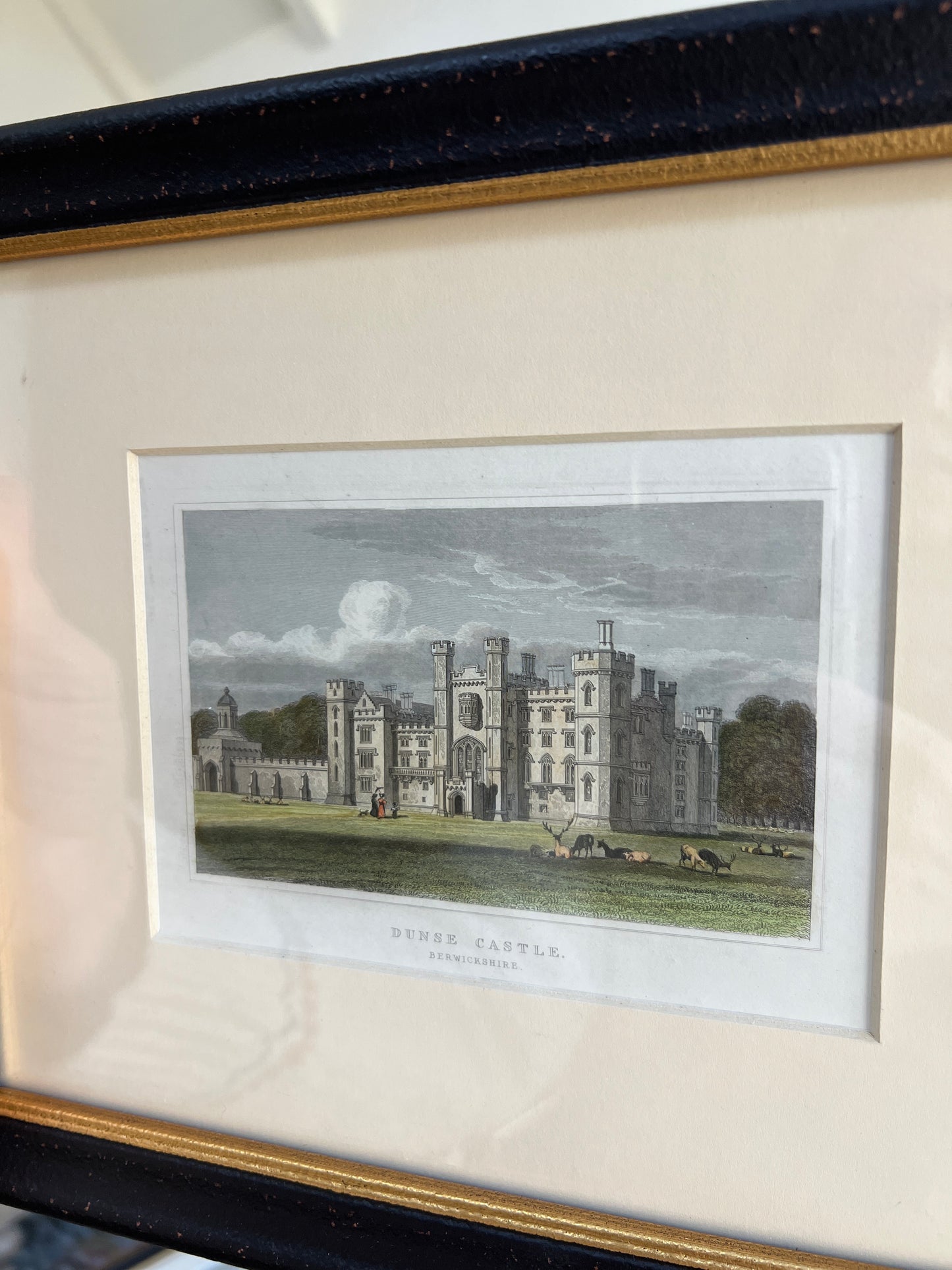 Antique Engraving Dunse Castle 2