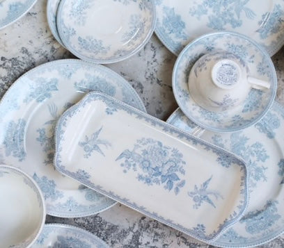 Blue Sandwich Tray