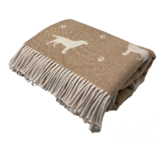 Labrador Bran Wool Throw