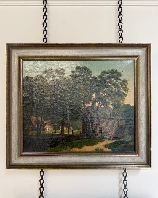 Oil Painting: The Village Chapel