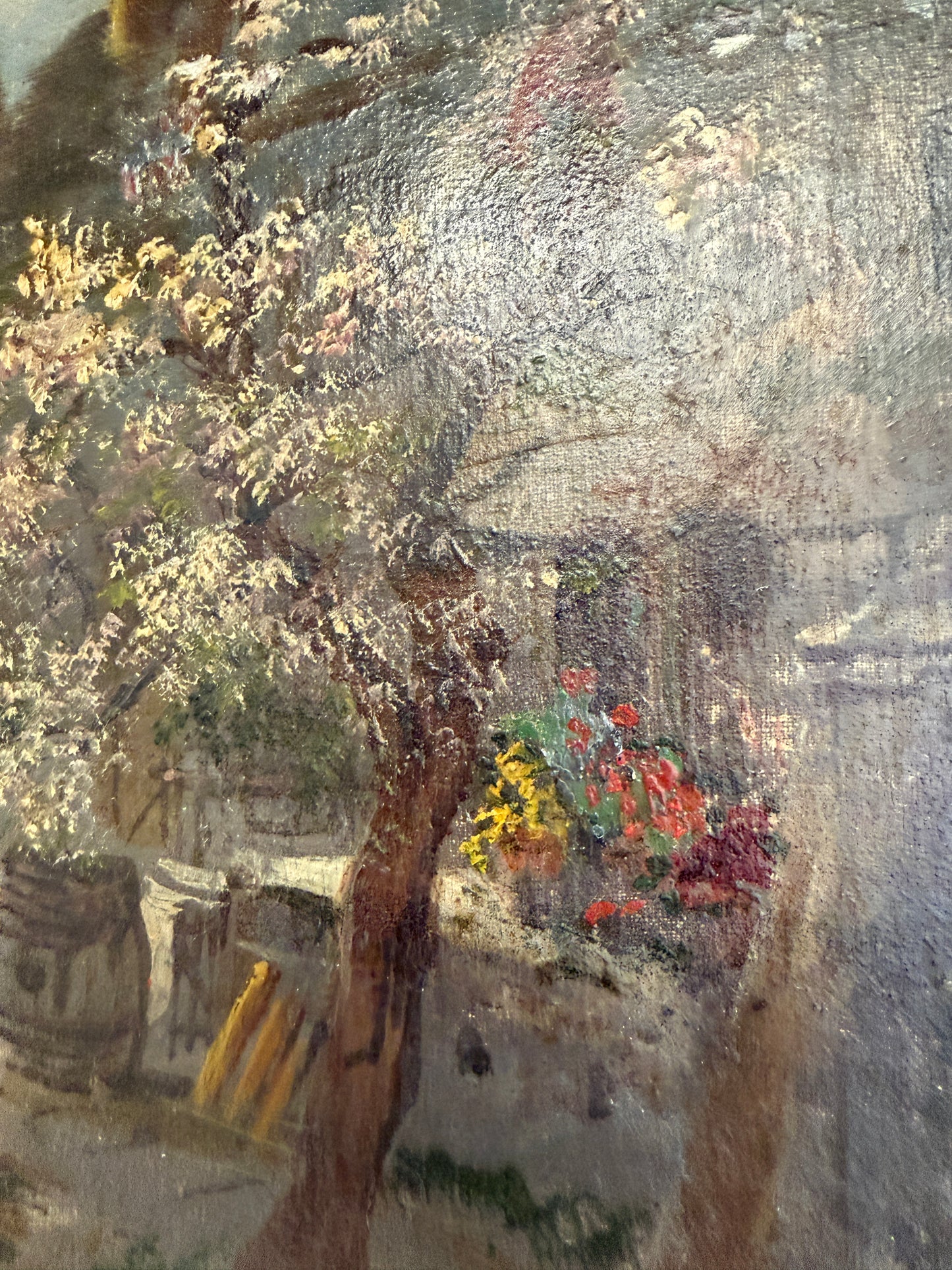 Oil Painting: Courtyard Chickens