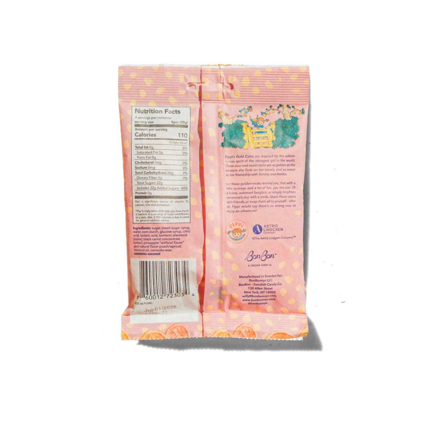 Swedish Pippi Longstocking Candy Coins