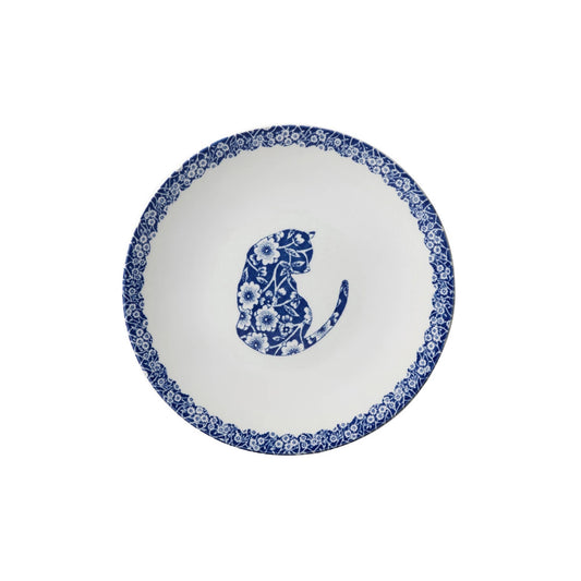 Blue Calico Cat Butter Pat