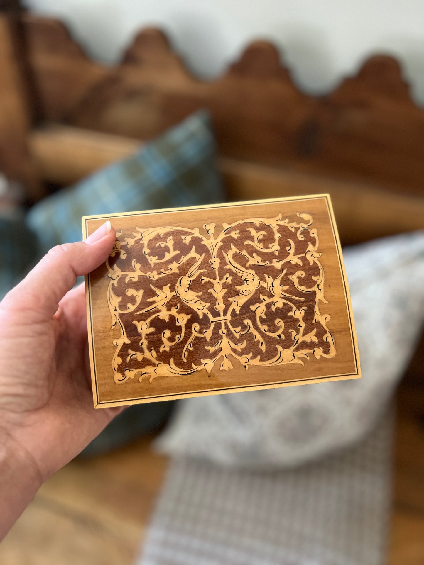 Inlaid Wood Box