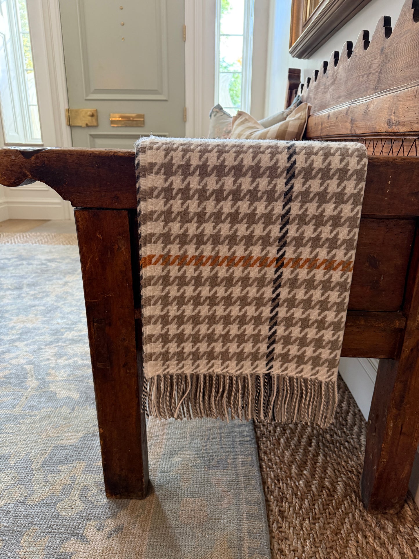 Houndstooth Wool Throws