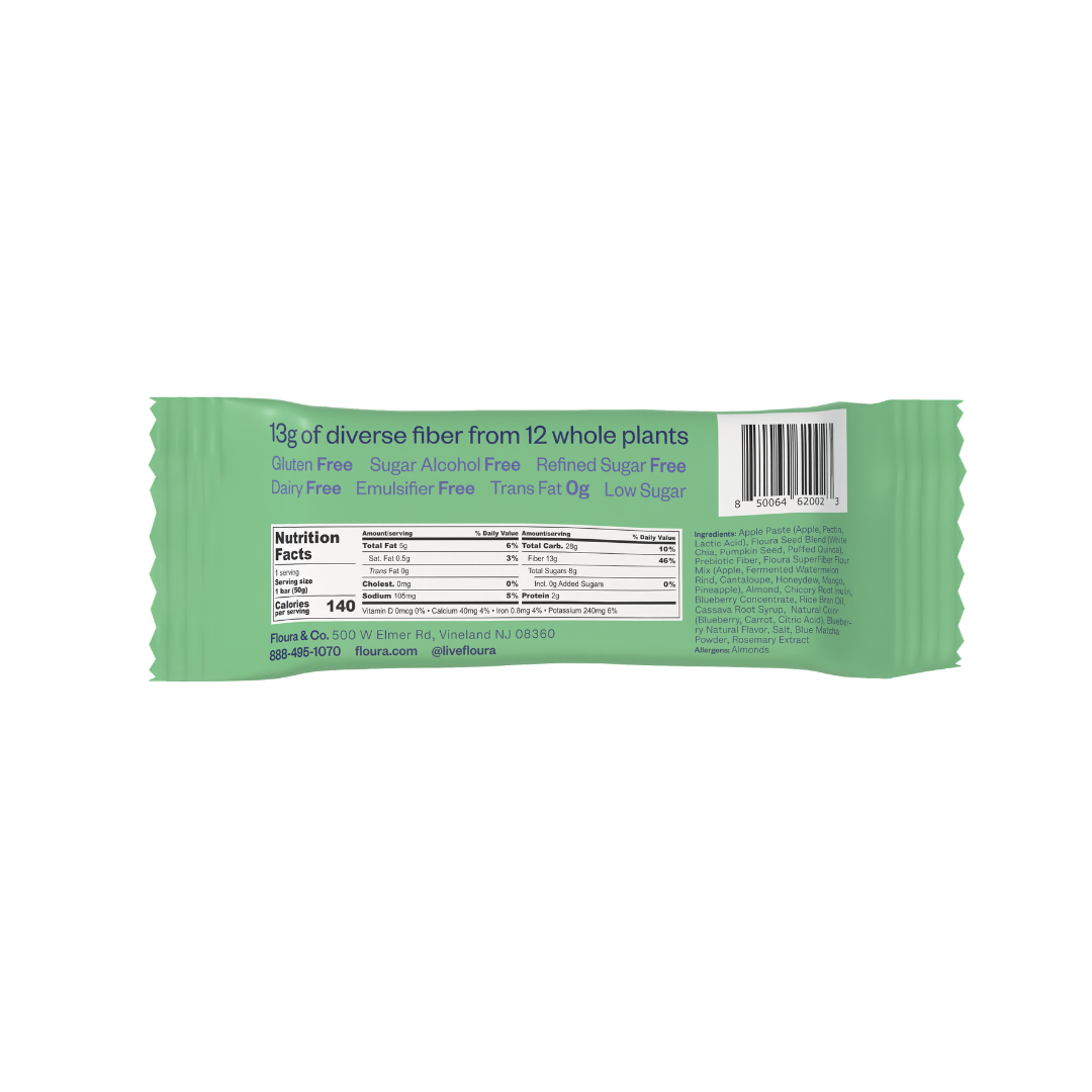 Blueberry Matcha Floura FiberCrush Bar
