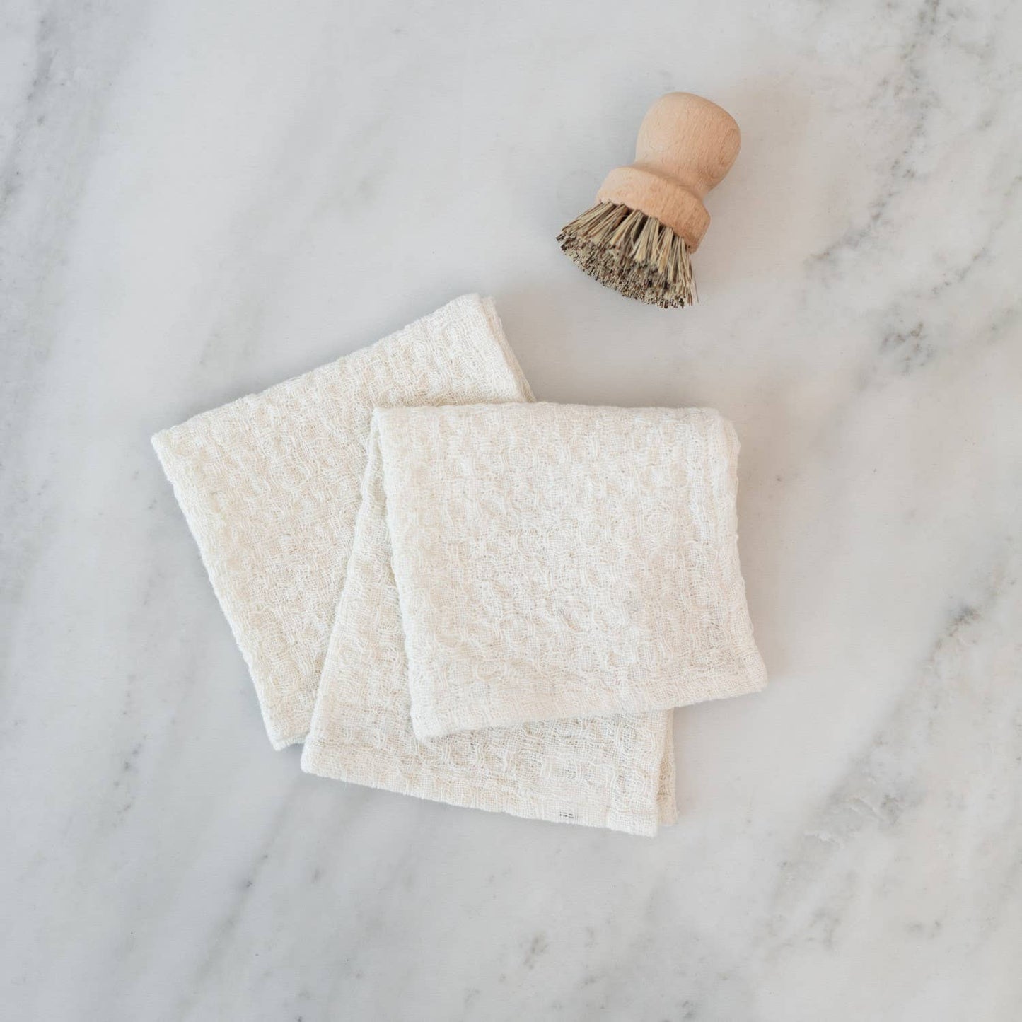 Cream Linen Dishcloths