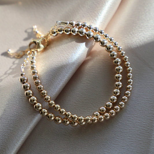 Gold Bead Bracelet