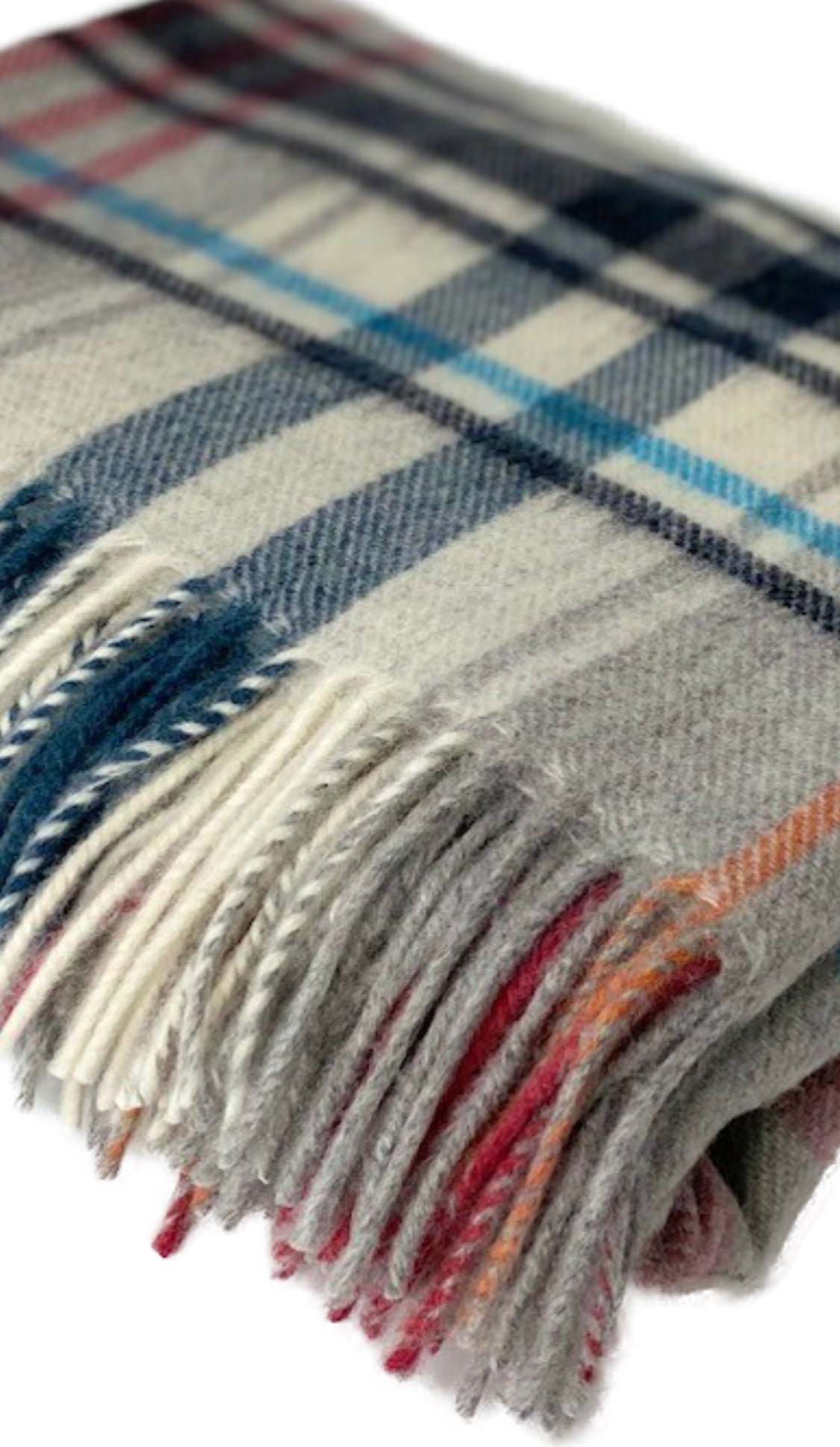 Colorful Tartan Wool Throw