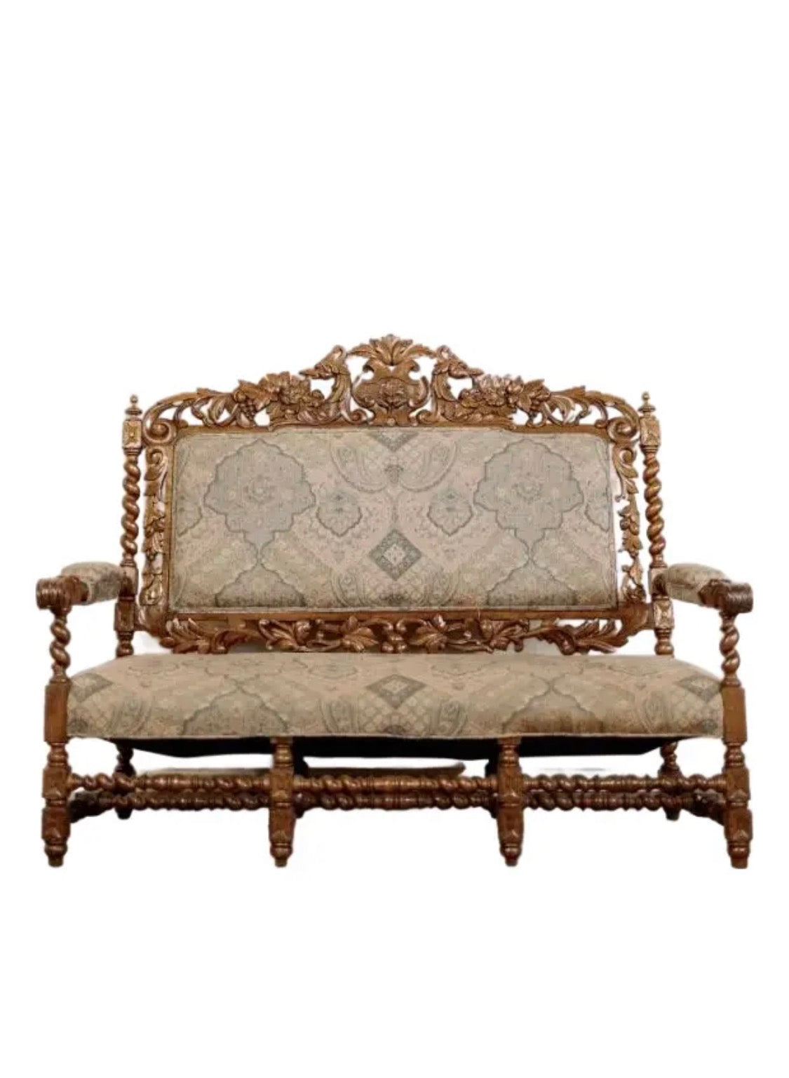Hand Carved Bench