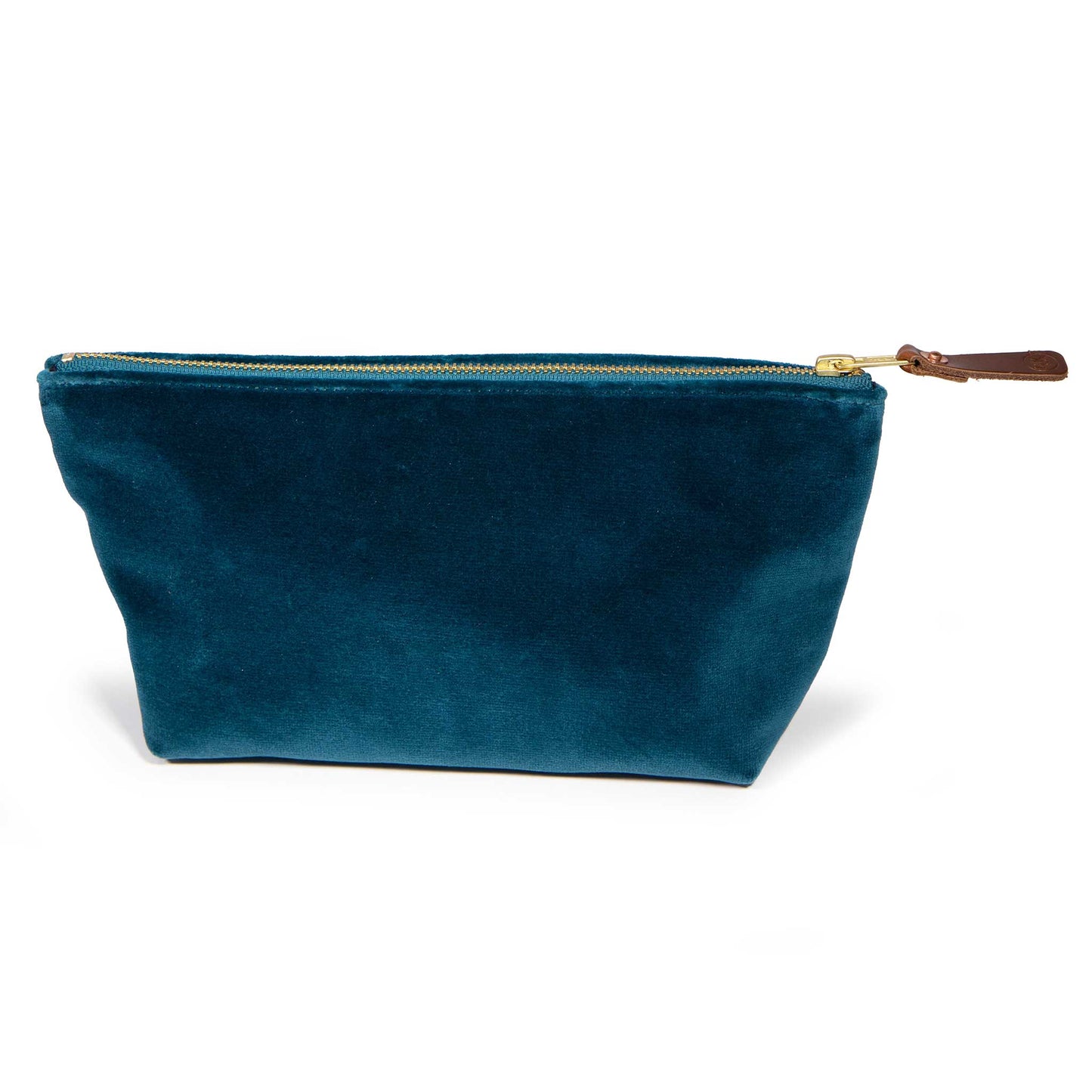 Velvet Travel Clutch-Peacock