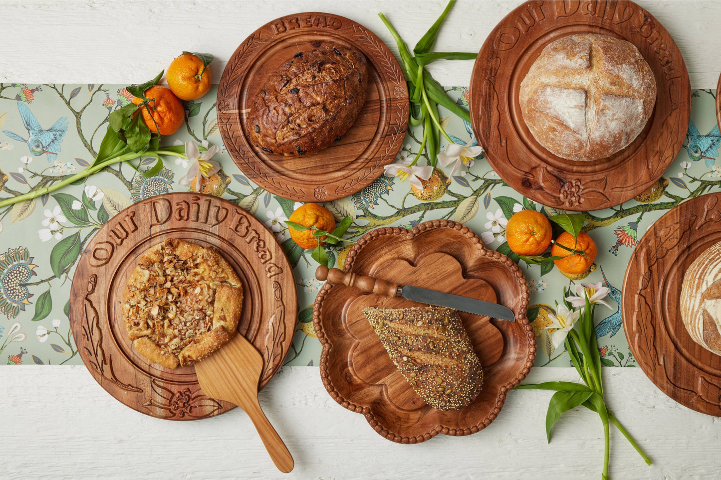 Vintage English Bread Board: Our Daily Bread