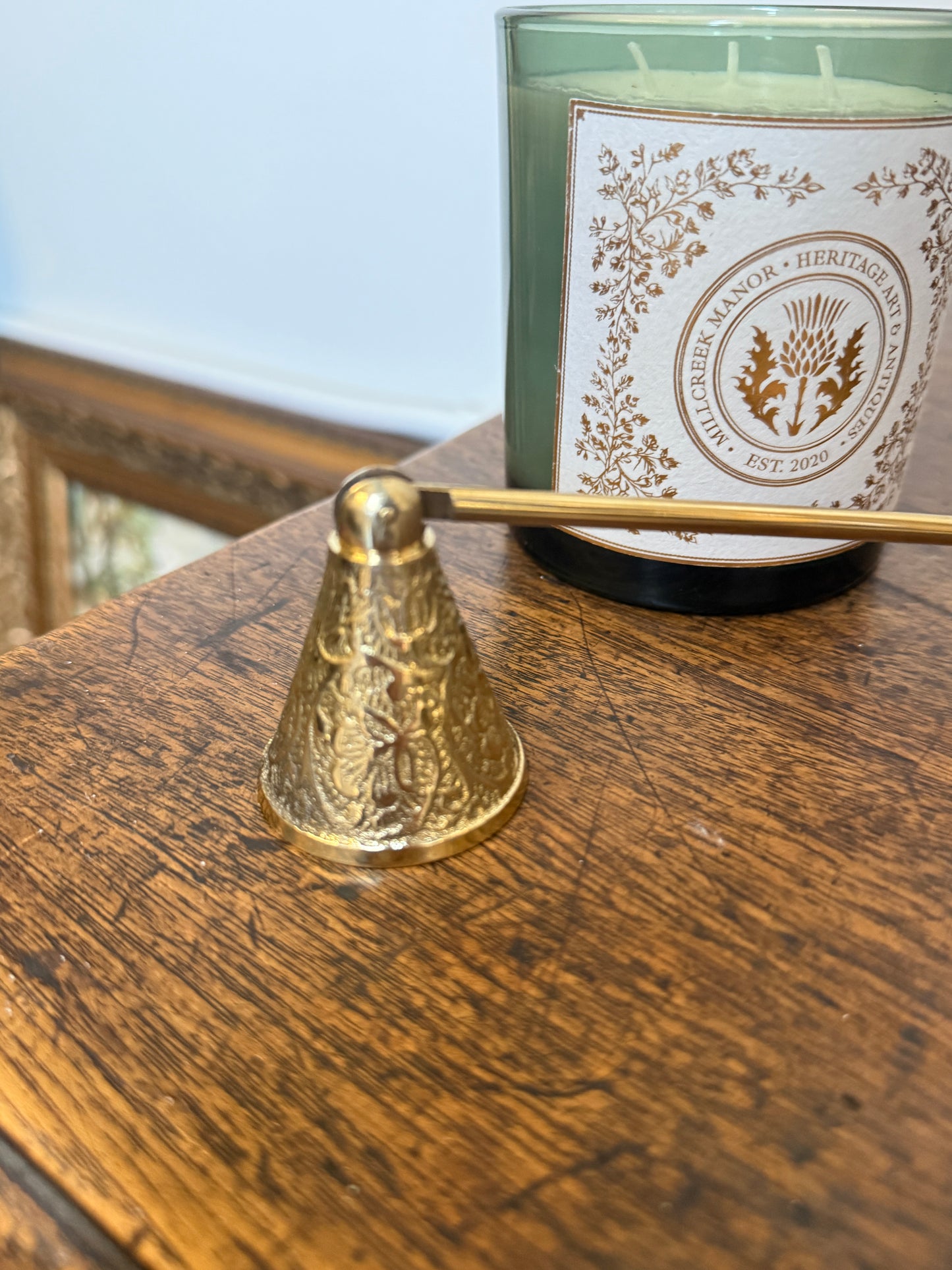 Victorian Brass Snuffer