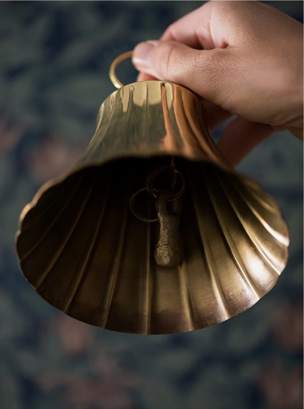 Scalloped Brass Bell