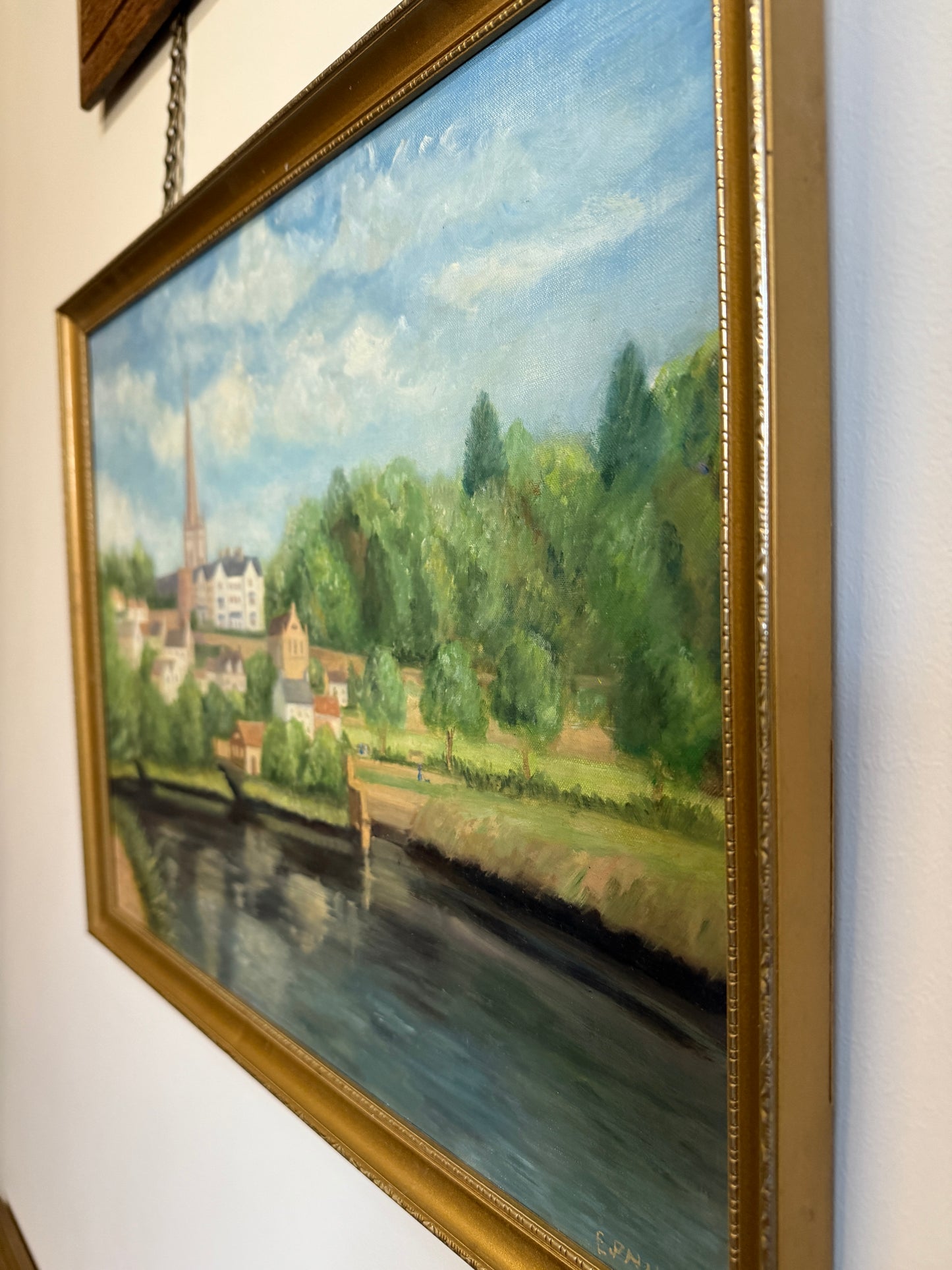 City River View Oil Painting