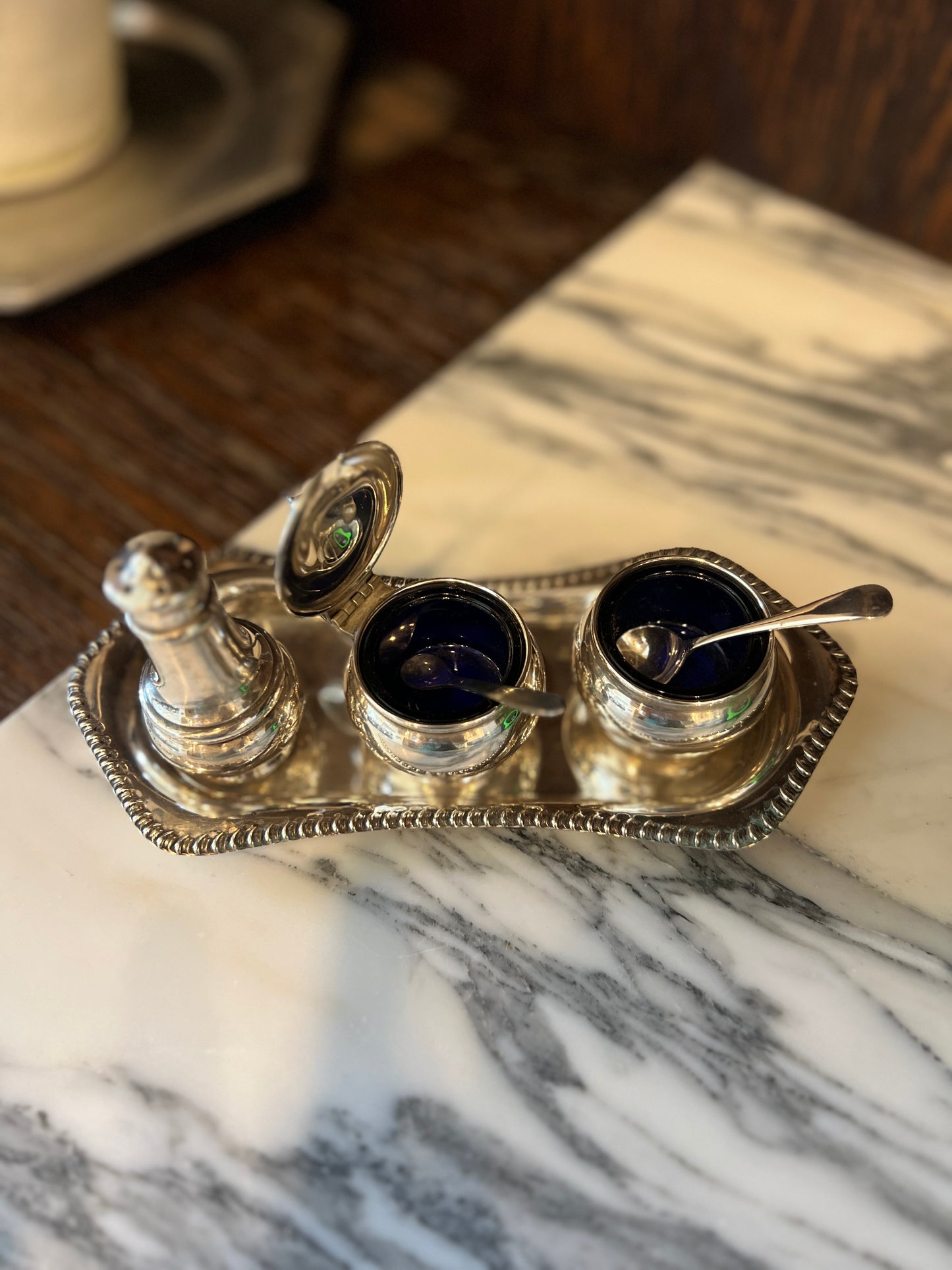 Silver Tea Condiment Set