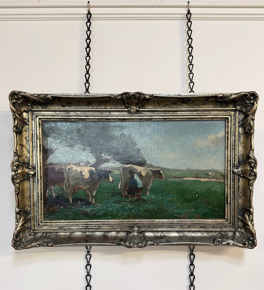 Dutch Cow Pastoral Oil Painting