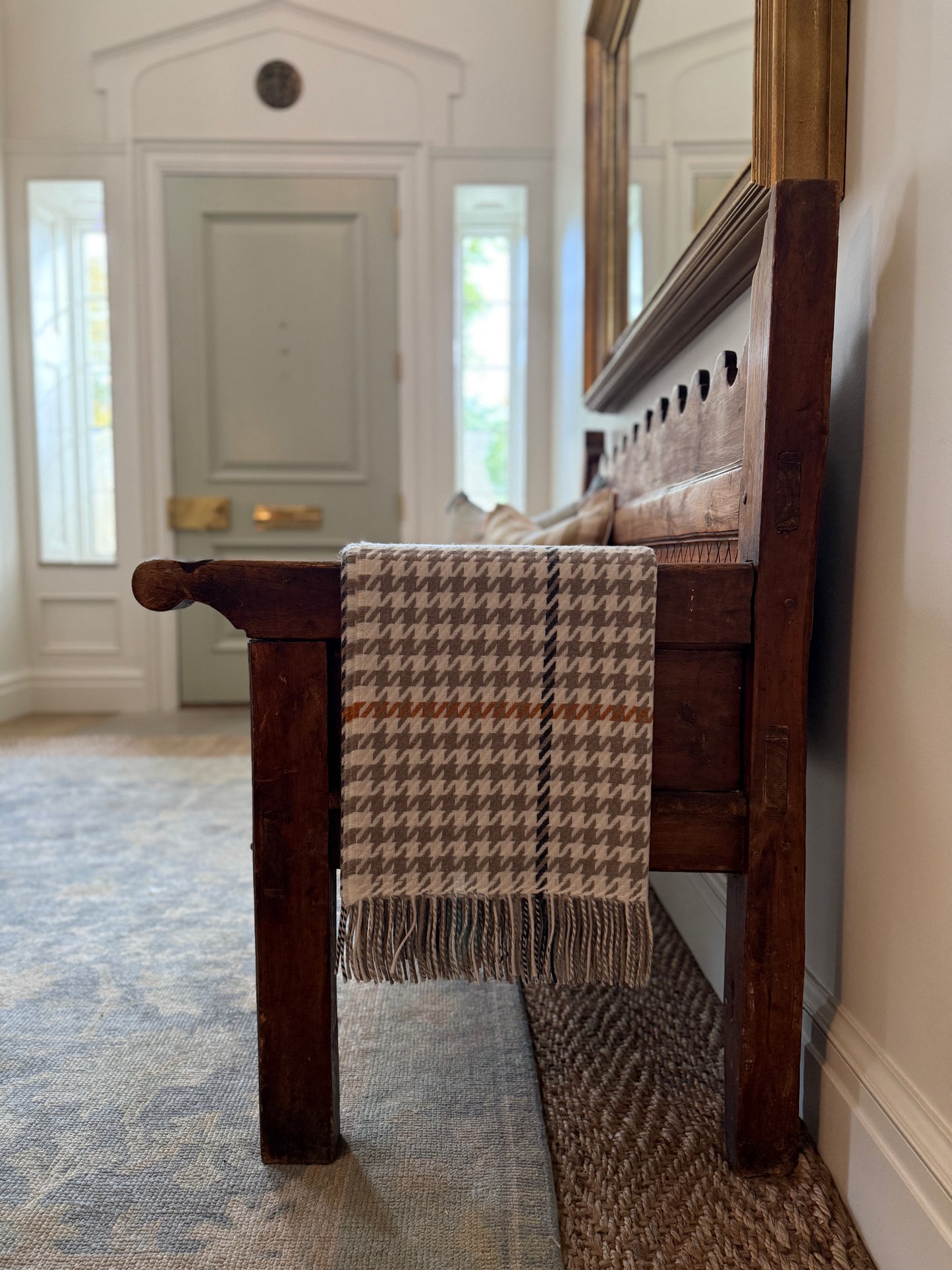 Houndstooth Wool Throws