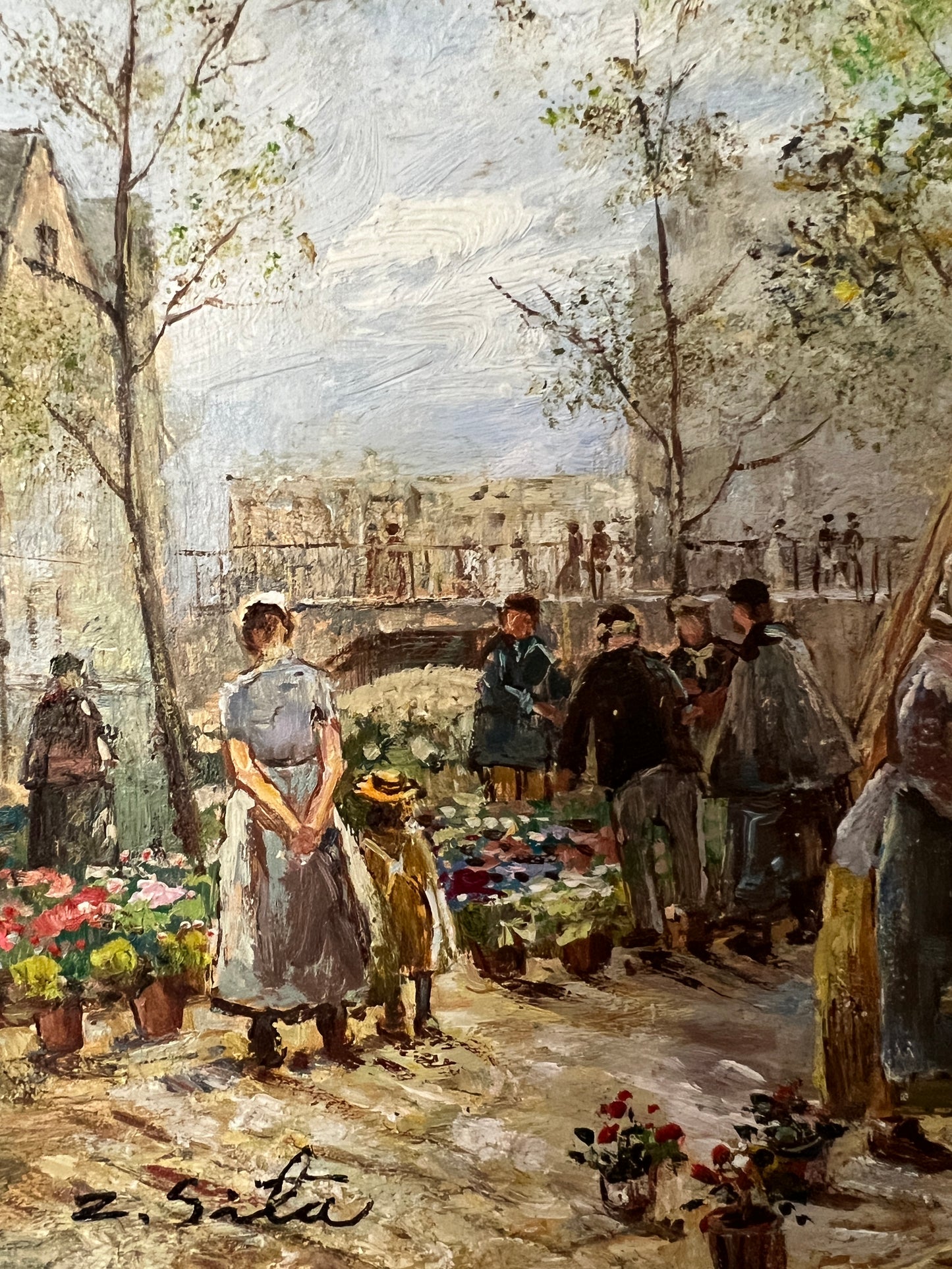 Flower Market Painting