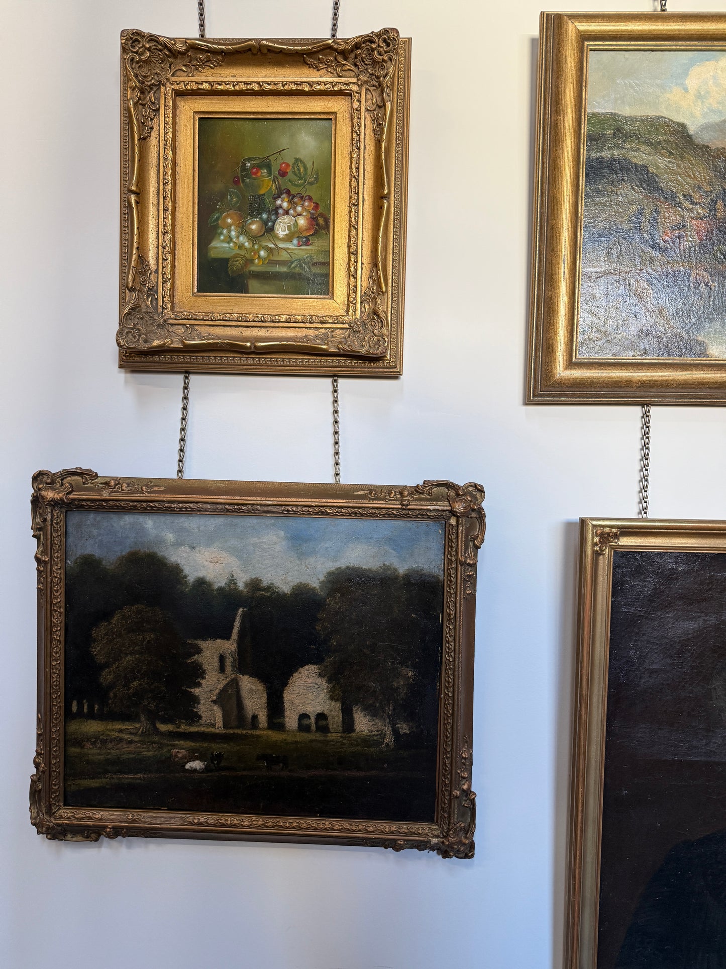 Grazing by the Church Gardens Oil Painting