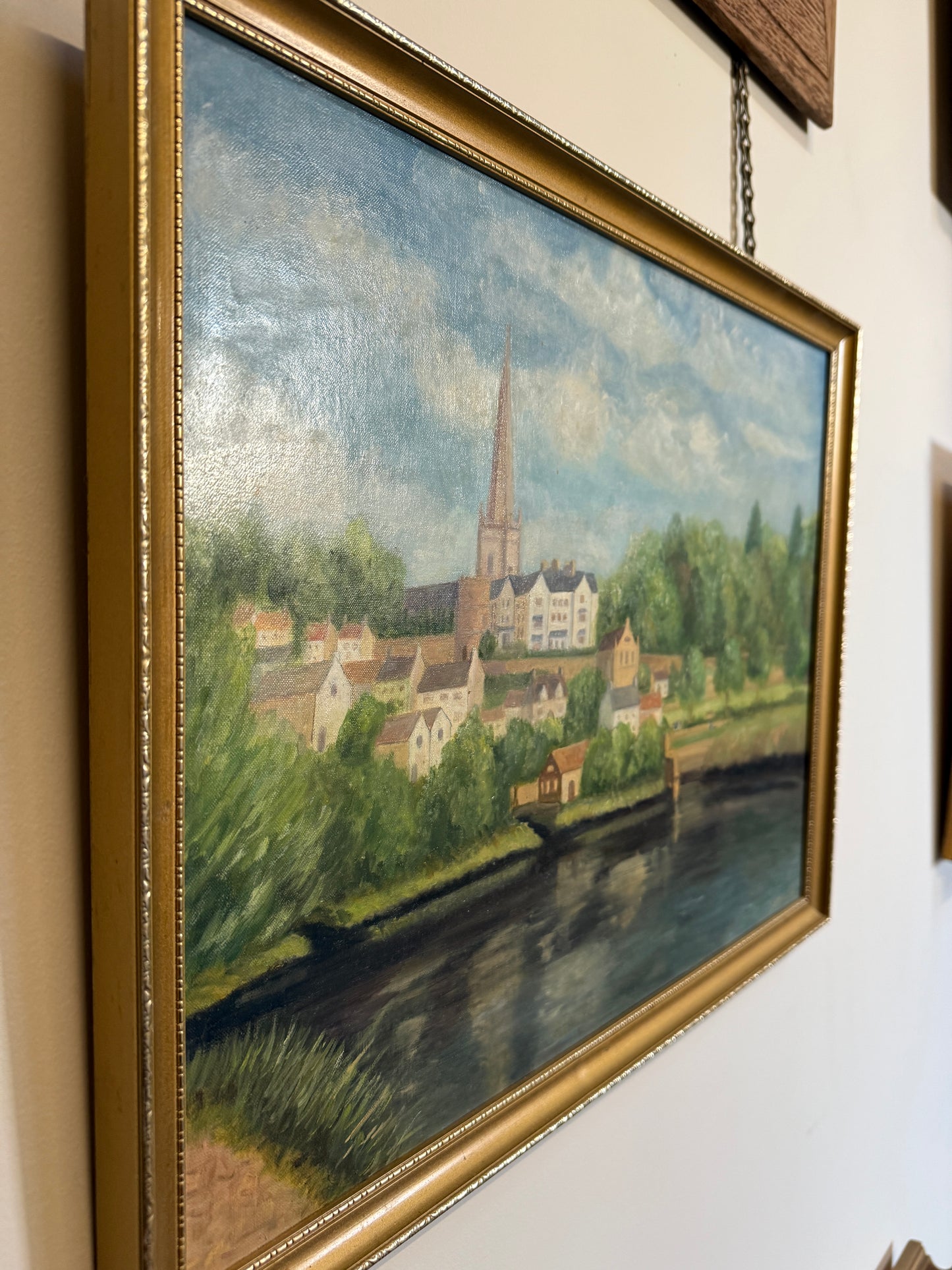 City River View Oil Painting