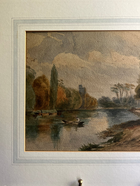 Antique Rowboat Watercolor