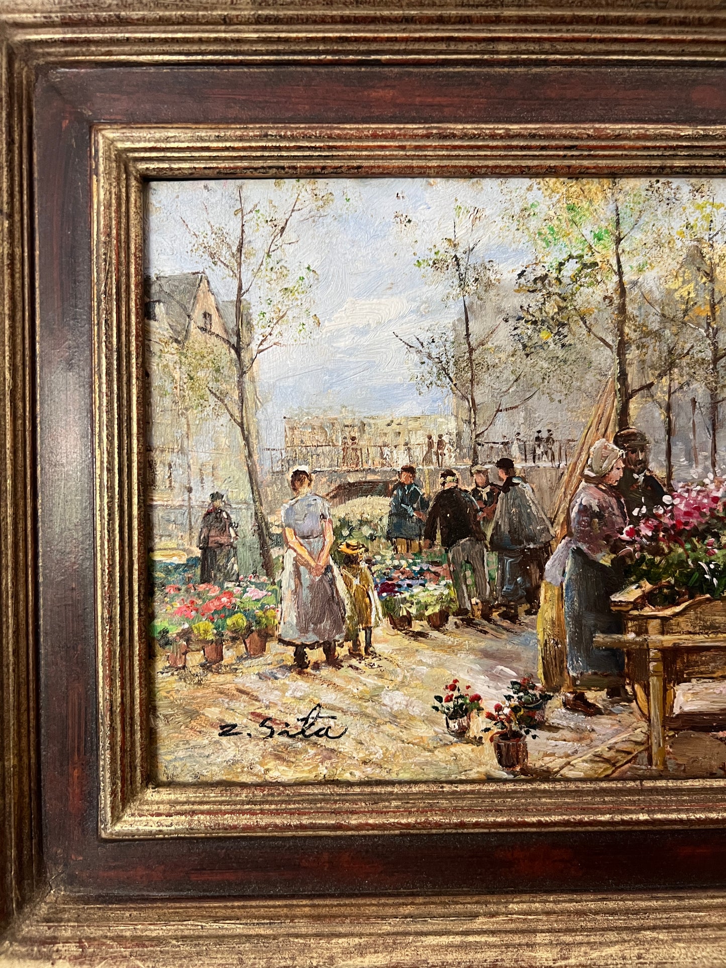 Flower Market Painting