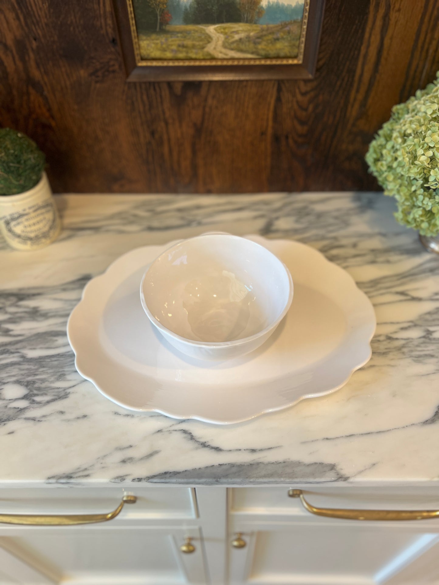 Scalloped Serving Tray