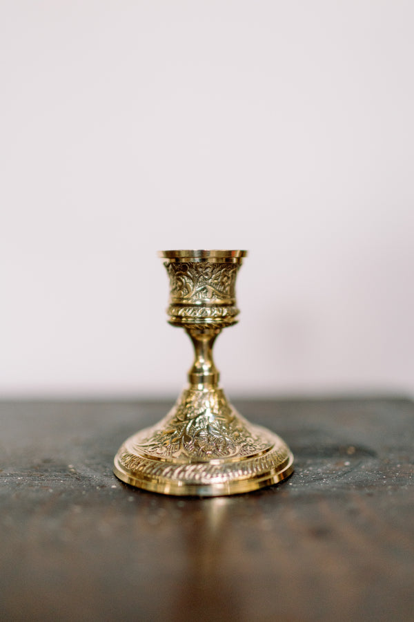 Victorian Brass Candlestick