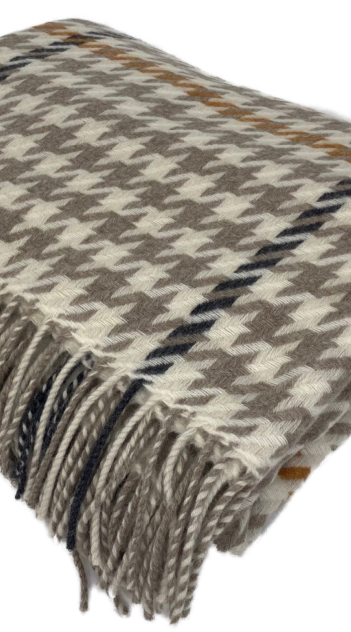 Houndstooth Wool Throws