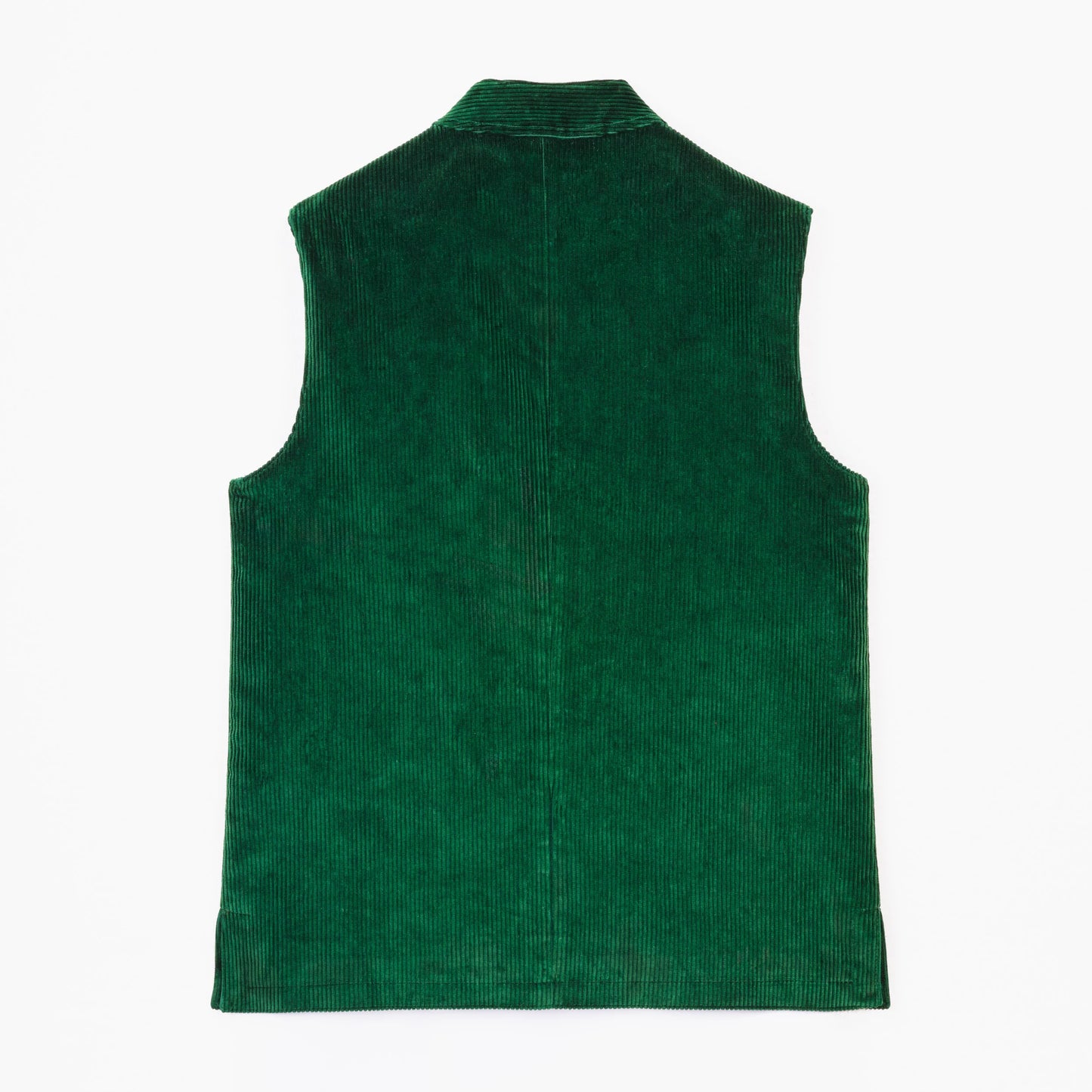 British Green Velvet Cord Vest