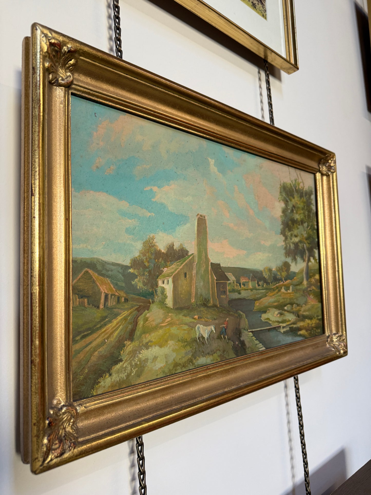 The Reluctant Cow Oil Painting