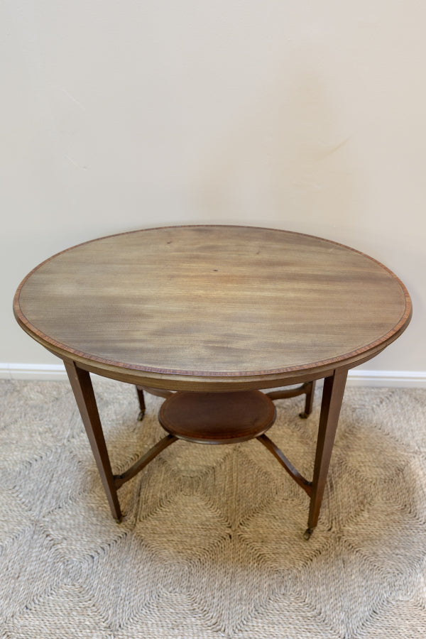 Oval Window Table with Casters