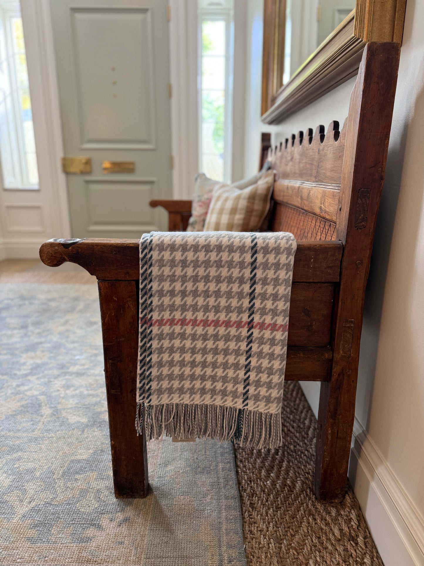 Houndstooth Wool Throws