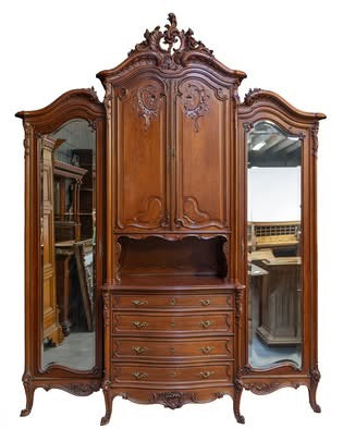 French Mirrored Wardrobe (XL)