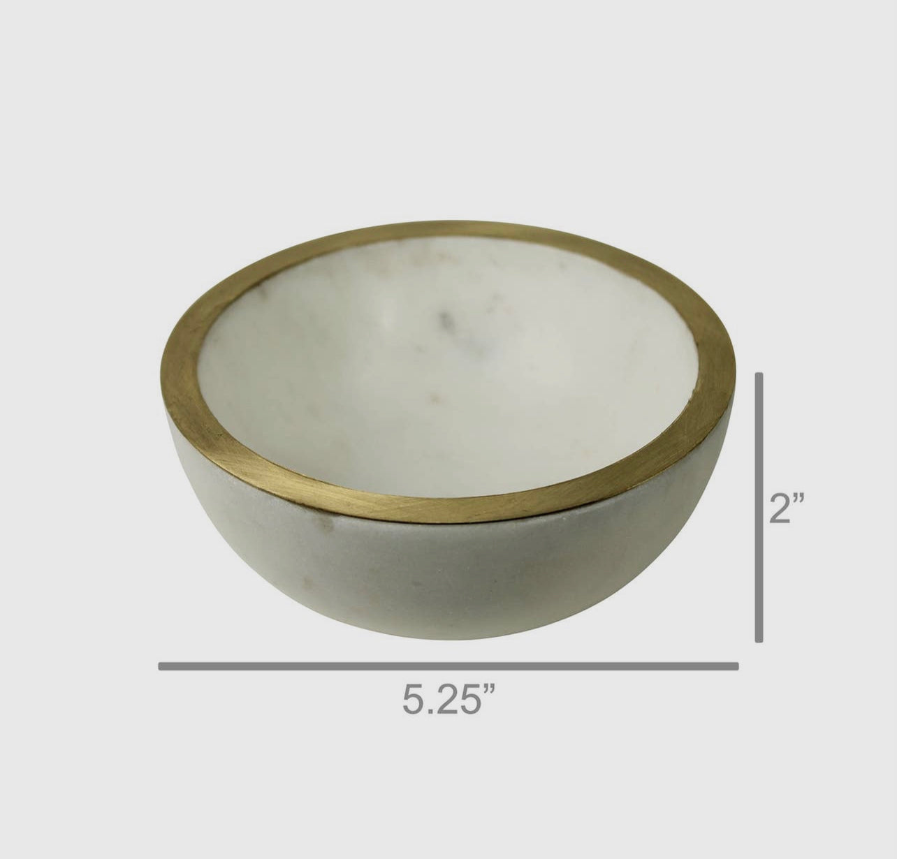 Marble & Brass Bowl