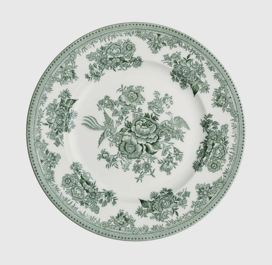 Green British Plates: Various Sizes