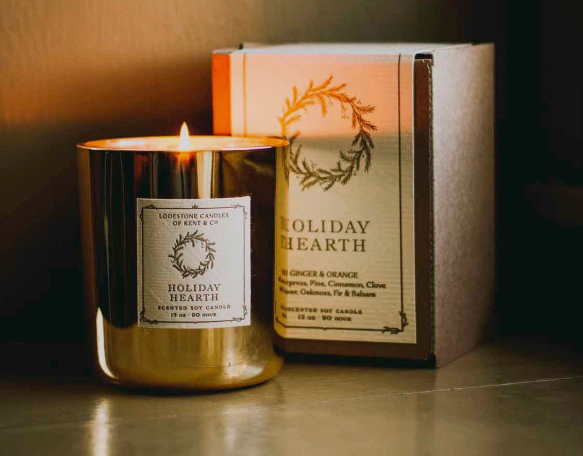 Holiday Hearth Candle