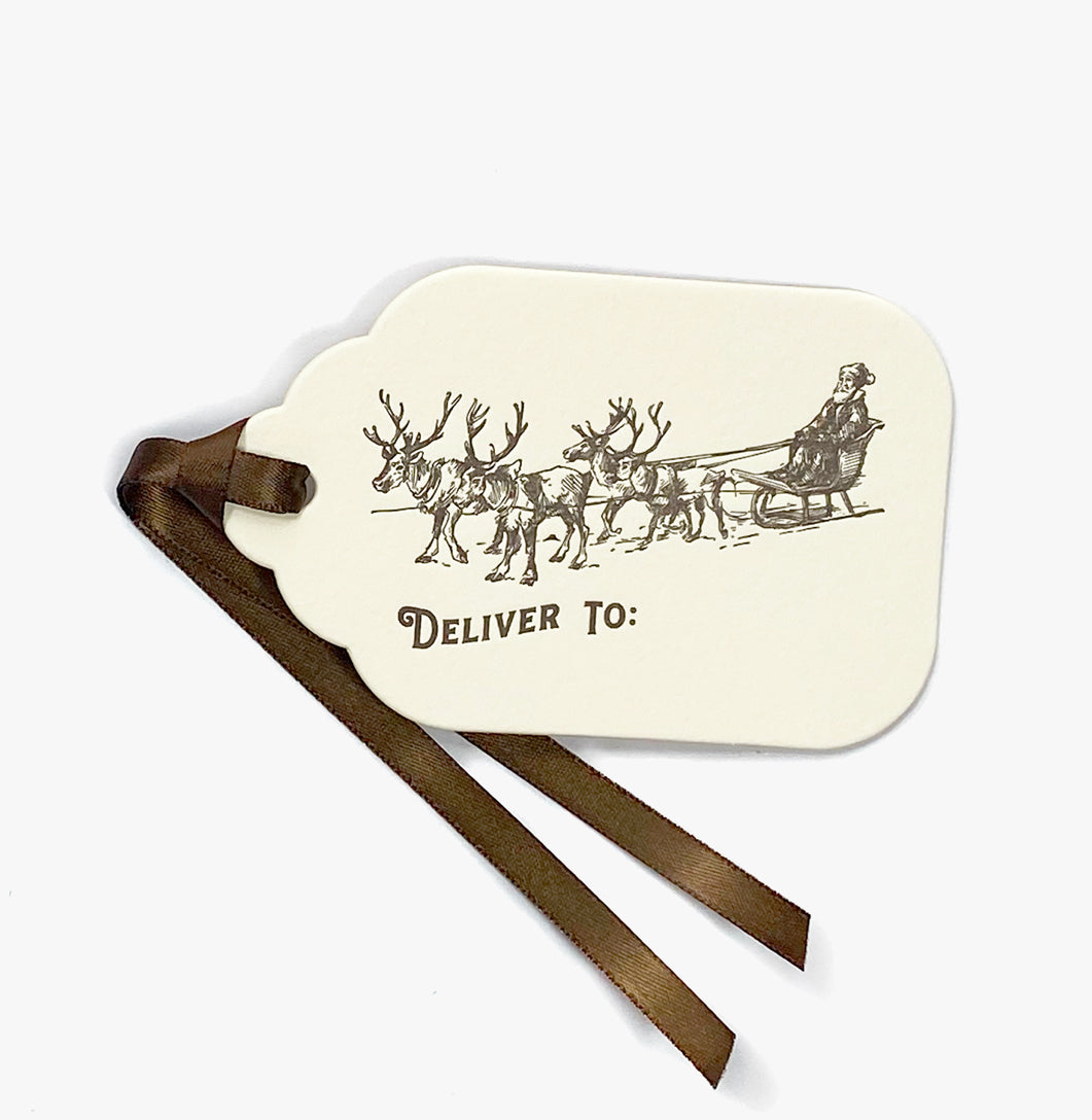 Gift Tags: Santa Sleigh