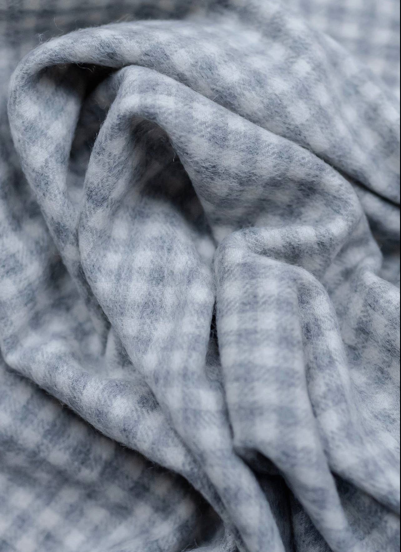 Baby Blanket: Grey Nursery Gingham