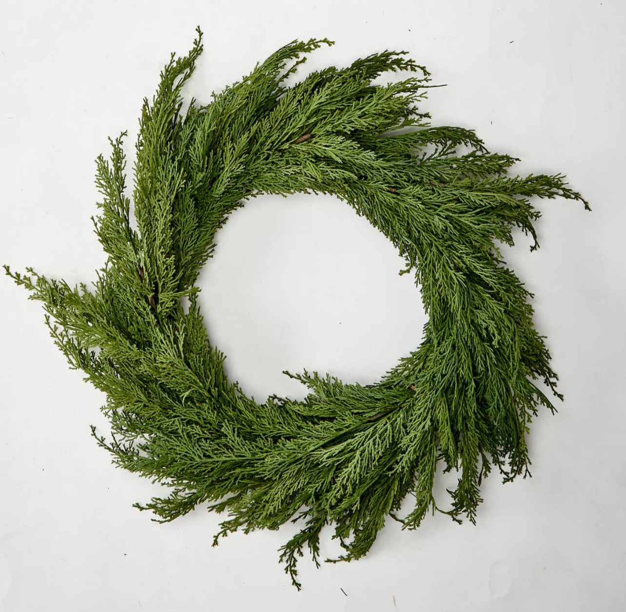 Faux Cedar Wreath